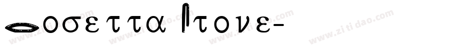 Rosetta Stone字体转换
